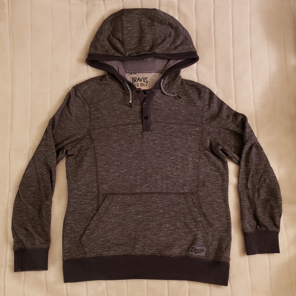 Dravus cut and sewn heather hoodie
